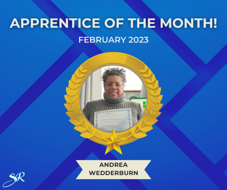 February 2023 Apprentice of the Month andrea wedderburn