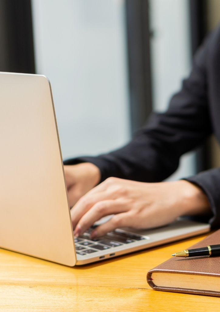 Using a laptop computer to plan