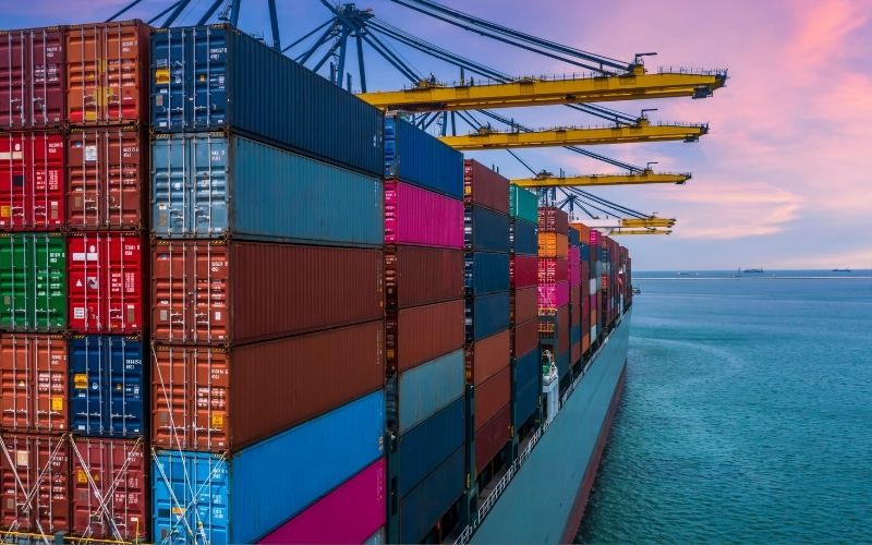 Shipping containers onboard