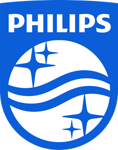 Philips png logo in blue and white